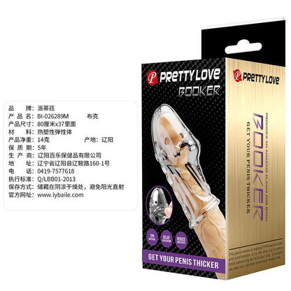 PRETTY LOVE - ROCKER PENIS SLEEVE GET YOUR PENIS THICKER TRANSPARENT