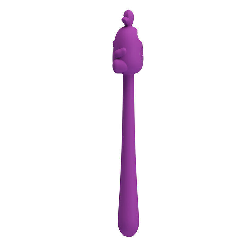 PRETTY LOVE - CUTE BUNNY FLIRTING STICK FLEXIBLE VIBRATOR USB RECHARGEABLE PURPLE