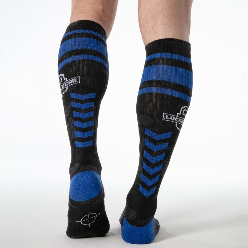 LOCKER GEAR - FULL MILITARY KNEE HIGH SOCKS ONE SIZE BLUE