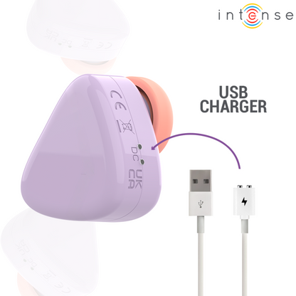 INTENSE - CUKI USB RECHARGEABLE SUCTION CLITORAL STIMULATOR PURPLE