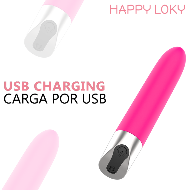 HAPPY LOKY - PIGLET USB RECHARGEABLE MINI VIBRATOR PINK