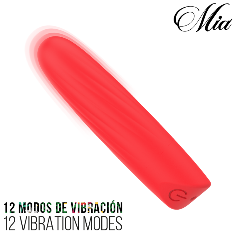 MIA - LUCY ELLEN USB RECHARGEABLE MINI VIBRATOR RED