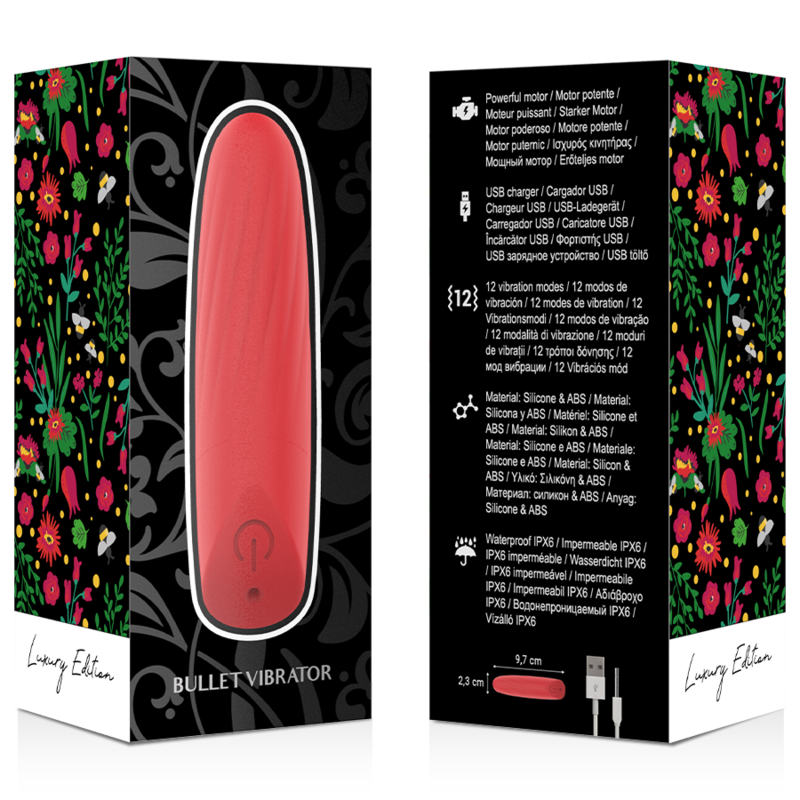 MIA - LUCY ELLEN USB RECHARGEABLE MINI VIBRATOR RED