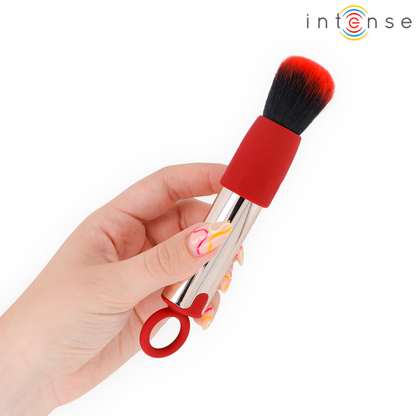INTENSE - TOM USB RECHARGEABLE VIBRATING MAKEUP BRUSH RED