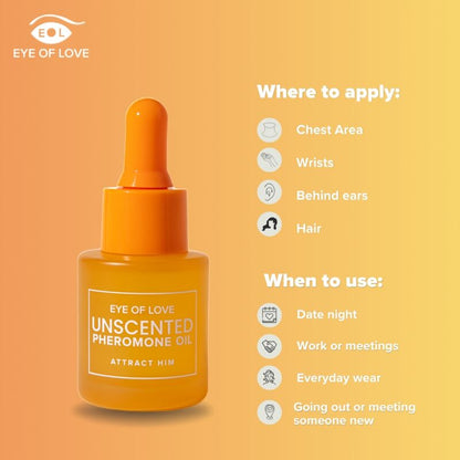 EYE OF LOVE - PHEROMONE-INFUSED PERFUMED OIL FOR WOMEN, FRAGRANCE-FREE, 20 ML