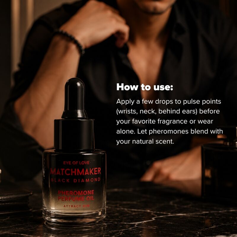 EYE OF LOVE - MATCHMAKER BLACK DIAMOND PHEROMONE PERFUME OIL 20 ML