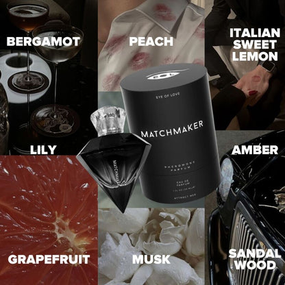 EYE OF LOVE - MATCHMAKER BLACK DIAMOND LGBTQ PERFUME PHEROMONES FOR HIM 30 ML