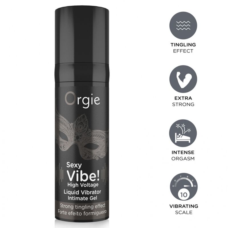 ORGIE - SEXY VIBE! HIGH VOLTAGE EXTRA STRONG LIQUID VIBRATOR 15 ML
