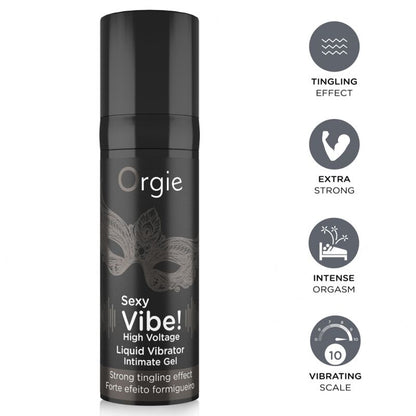 ORGIE - SEXY VIBE! HIGH VOLTAGE EXTRA STRONG LIQUID VIBRATOR 15 ML