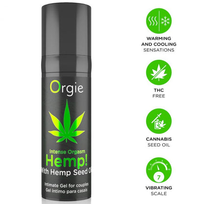 ORGIE - HEMP! INTENSE ORGASM MULTIPLE SENSATIONS INTIMATE GEL 15 ML