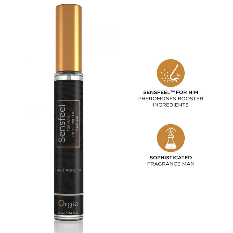 ORGIE - SENSFEEL EAU DE TOILETTE WITH PHEROMONE BOOSTER TRAVEL SIZE FOR MEN 10 ML