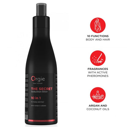 ORGIE - THE SECRET SEDUCTION ELIXIR 10 IN 1 BODY AND HAIR LOTION 200 ML