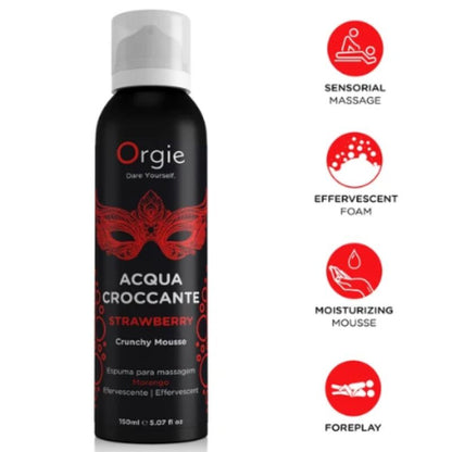 ORGIE - ACQUA CROCCANTE STRAWBERRY CRUNCHY MASSAGE MOUSSE 150 ML