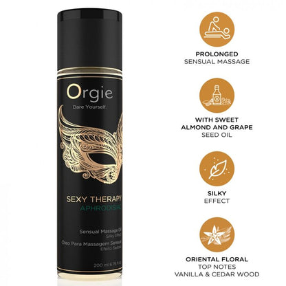 ORGIE - SEXY THERAPY APHRODISIAC SENSUAL MASSAGE OIL 200 ML