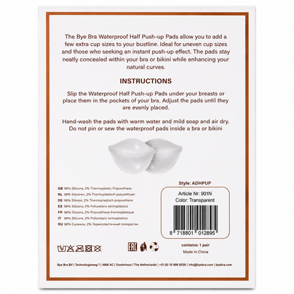 BYE-BRA - SEMI PADS PUSH-UP TRASPARENT