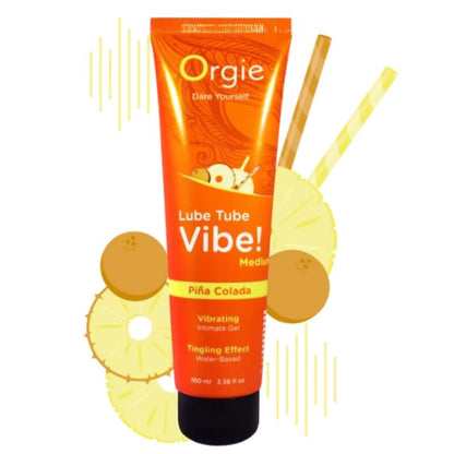 ORGIE - LUBE TUBE VIBE! PIÑA COLADA KISSABLE INTIMATE GEL MEDIUM TINGLING 100 ML