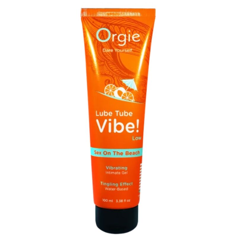 ORGIE - LUBE TUBE VIBE! SEX ON THE BEACH KISSABLE INTIMATE GEL LOW TINGLING 100 ML