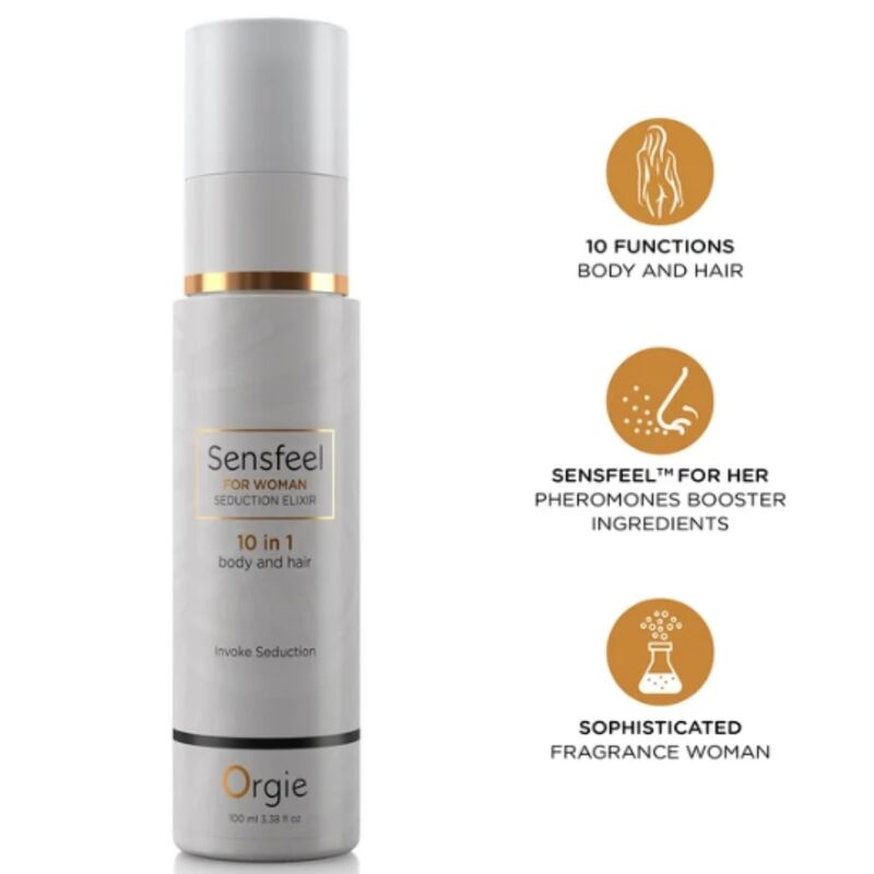 ORGIE - SENSFEEL FOR WOMAN SEDUCTION ELIXIR 10 IN 1 BODY AND HAIR 100 ML