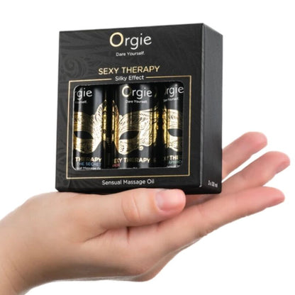 ORGIE - SEXY THERAPY MINI SIZE COLLECTION SENSUAL MASSAGE OILS 3 X 30 ML