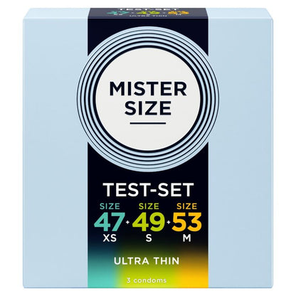 MISTER SIZE - PACK SAMPLE CONDOM SIZE 47-49-53 MM (3 UNITS)