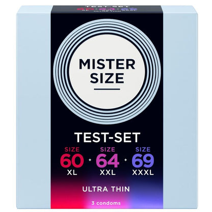 MISTER SIZE - SAMPLE PACK CONDOMS SIZE 60-64-69 MM (3 UNITS)