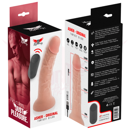 MYTHOLOGY - ASHER ORIGINAL DILDO M - VIBRATOR + WATCHME WIRELESS TECHNOLOGY CONTROL