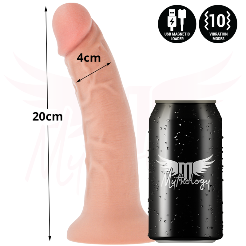 MYTHOLOGY - ASHER ORIGINAL DILDO M - VIBRATOR + WATCHME WIRELESS TECHNOLOGY CONTROL