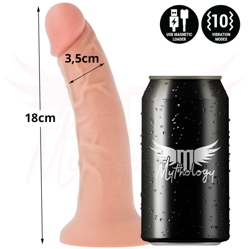 MYTHOLOGY - ASHER ORIGINAL DILDO S - VIBRATOR + WATCHME WIRELESS TECHNOLOGY CONTROL