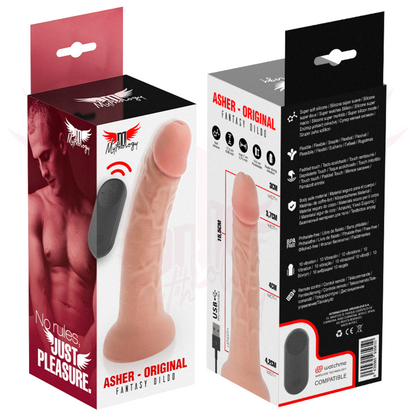MYTHOLOGY - ASHER ORIGINAL DILDO S - VIBRATOR + WATCHME WIRELESS TECHNOLOGY CONTROL