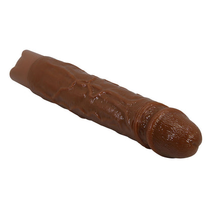 PRETTY LOVE - KESSLER REALISTIC VIBRATING DILDO WITH 10 VIBRATION MODES AND 10 THROWS, 22 CM, BROWN