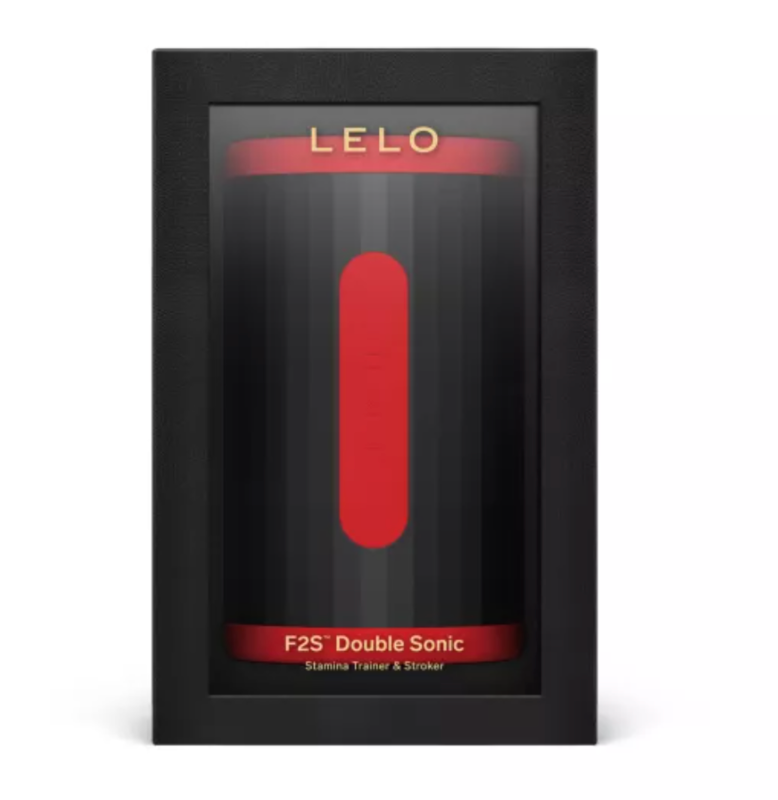LELO - F2S DOUBLE SONIC MALE STROKER WITH DUAL SONIC STIMULATION RED
