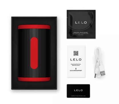 LELO - F2S DOUBLE SONIC MALE STROKER WITH DUAL SONIC STIMULATION RED