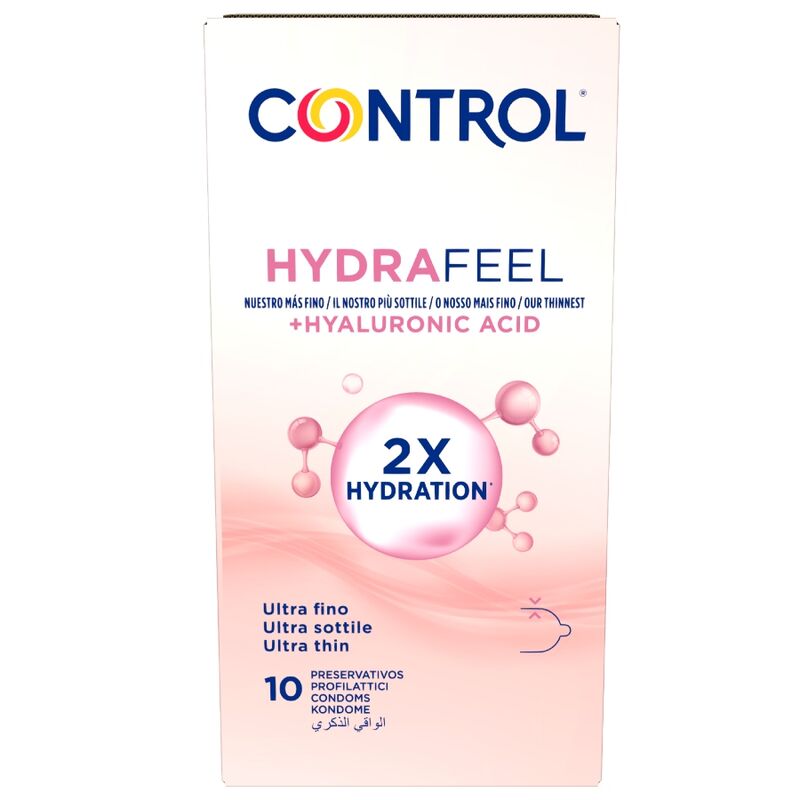 CONTROL - HYDRAFEEL ULTRA THIN CONDOMS WITH HYALURONIC ACID 10 PCS
