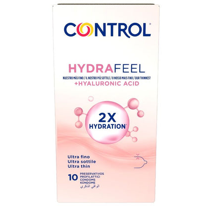 CONTROL - HYDRAFEEL ULTRA THIN CONDOMS WITH HYALURONIC ACID 10 PCS