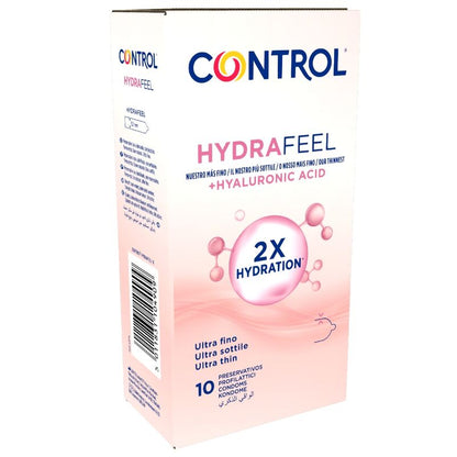 CONTROL - HYDRAFEEL ULTRA THIN CONDOMS WITH HYALURONIC ACID 10 PCS