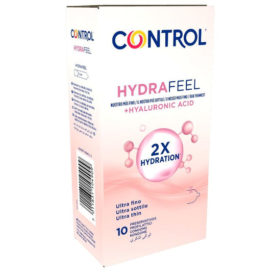CONTROL - HYDRAFEEL ULTRA THIN CONDOMS WITH HYALURONIC ACID 10 PCS