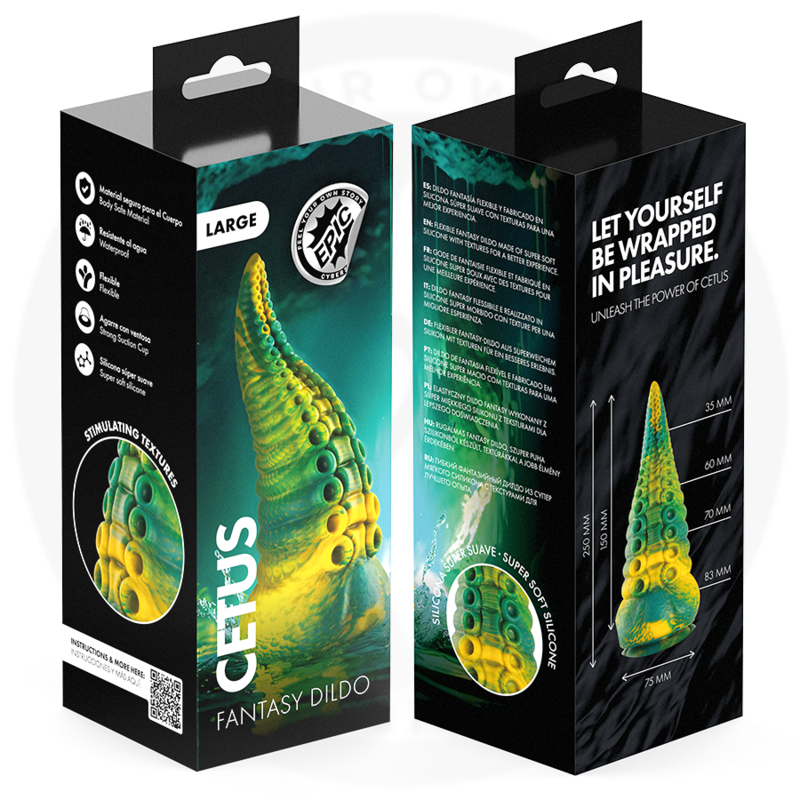 EPIC - CETUS GREEN TENTACLE DILDO LARGE SIZE