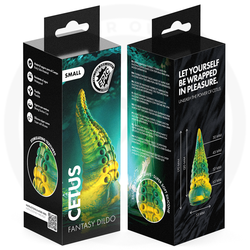 EPIC - CETUS DILDO GREEN TENTACLE SMALL SIZE