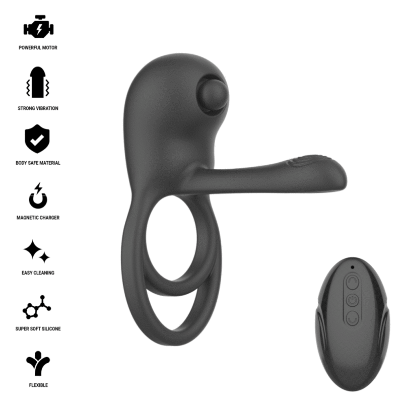 INTENSE - SPIKE REMOTE CONTROL VIBRATING PENIS RING