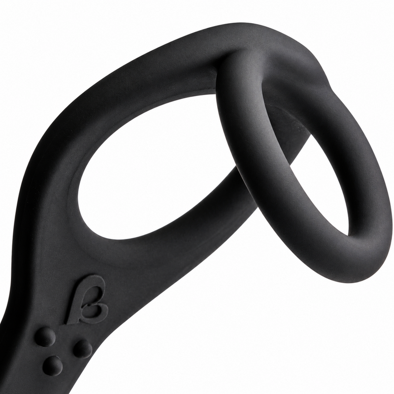 ROCKS-OFF - RO-ZEN PROSTATE VIBRATOR WITH DUAL RING 7 SPEEDS ONYX BLACK