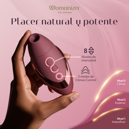 WOMANIZER - ESTIMULADOR CLITORIDIANO POR SUCCIÓN NEXT 14 NIVELES DE INTENSIDAD BURDEOS