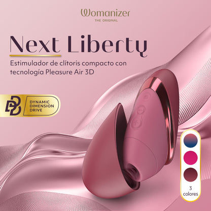 WOMANIZER - ESTIMULADOR CLITORIDIANO POR SUCCIÓN NEXT 14 NIVELES DE INTENSIDAD BURDEOS