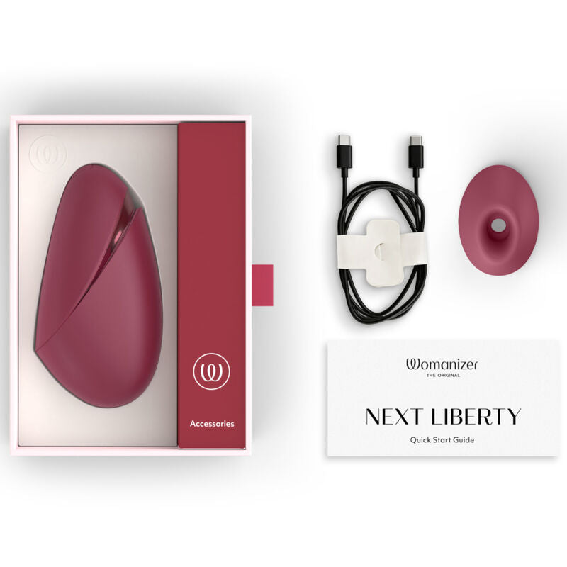 WOMANIZER - ESTIMULADOR CLITORIDIANO POR SUCCIÓN NEXT 14 NIVELES DE INTENSIDAD BURDEOS