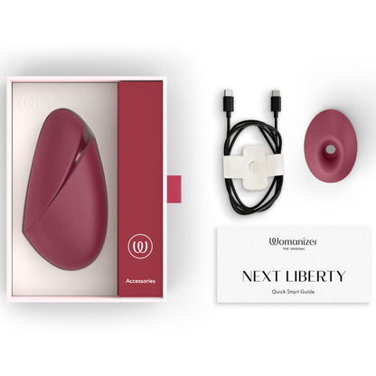 WOMANIZER - ESTIMULADOR CLITORIDIANO POR SUCCIÓN NEXT 14 NIVELES DE INTENSIDAD BURDEOS
