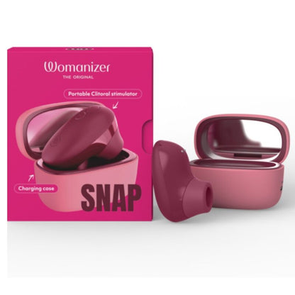 WOMANIZER - SNAP SUCTION CLITORAL STIMULATOR 6 INTENSITY LEVELS CRUSHED BERRY