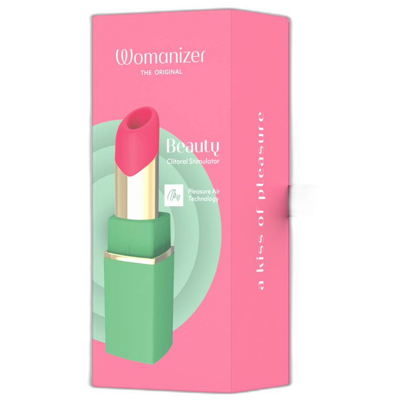 WOMANIZER - BEAUTY SUCTION CLITORAL STIMULATOR 6 INTENSITY LEVELS GREEN AND PINK