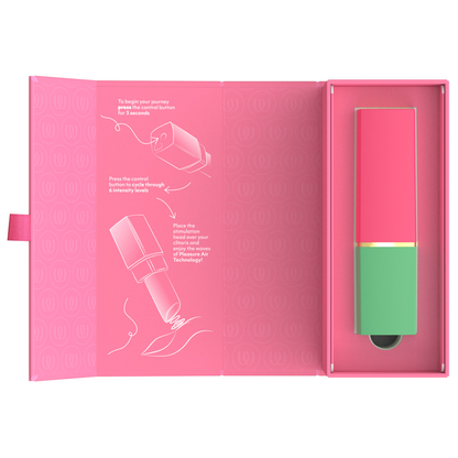 WOMANIZER - BEAUTY SUCTION CLITORAL STIMULATOR 6 INTENSITY LEVELS GREEN AND PINK