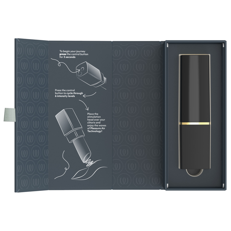 WOMANIZER - BEAUTY SUCTION CLITORAL STIMULATOR 6 INTENSITY LEVELS BLACK AND GOLD