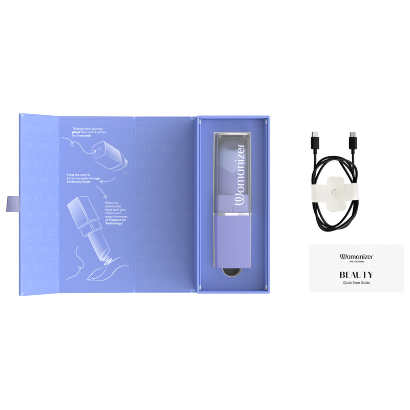WOMANIZER - BEAUTY SUCTION CLITORAL STIMULATOR 6 INTENSITY LEVELS LILAC