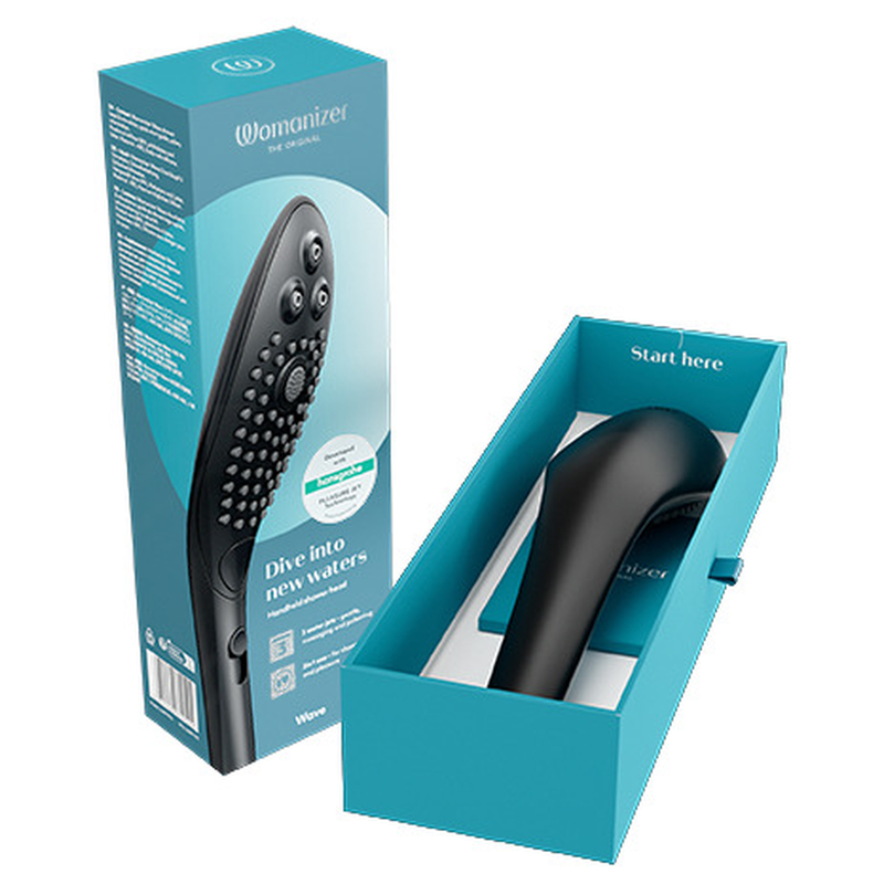 WOMANIZER - CABEZAL DE DUCHA DE ESTIMULACIÓN CLITORIDIANA WAVE NEGRO